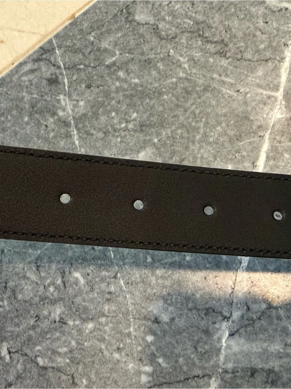 Gucci GG Marmont Black Leather Belt
